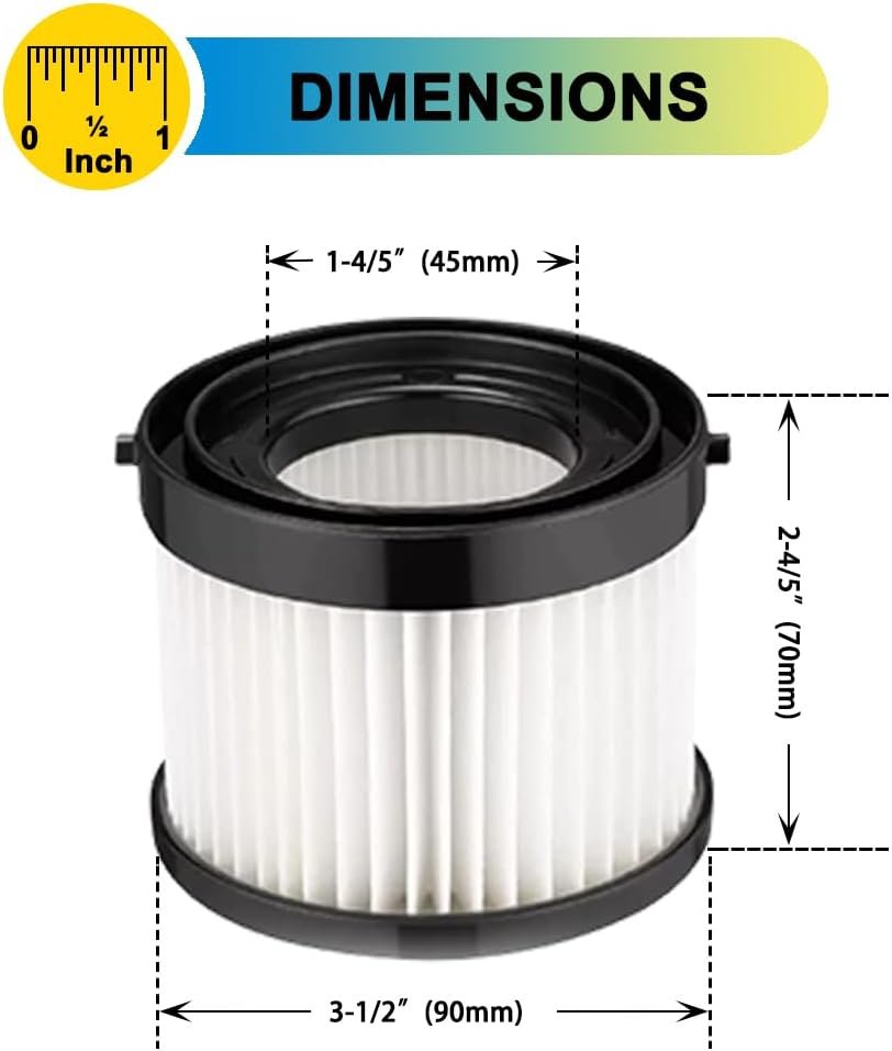 3 Pack Milwaukee M18 Vacuum Filters 49-90-1951 for 0882-20 Vac 6 3 Pack Milwaukee M18 Vacuum Filters 49-90-1951 for 0882-20 Vac - Image 6