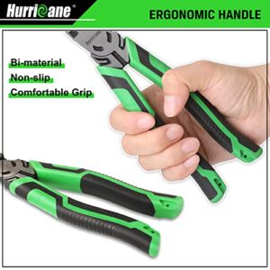 HURRICANE 3PC Heavy Duty Pliers Set 8in Linesman Needle Nose 6in Diagonal Cutting