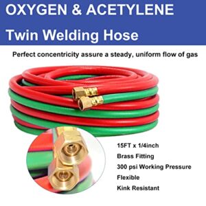 Oxy Acetylene Welding Torch Kit with Regulators Hoses and Case
(68 characters)