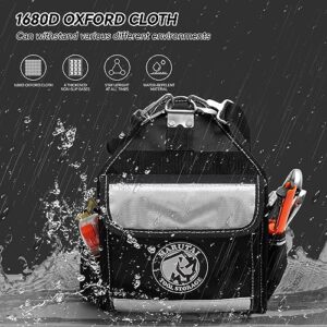 MARUTAI 12″ Tool Tote Bag 44 Pockets Waterproof Base Storage