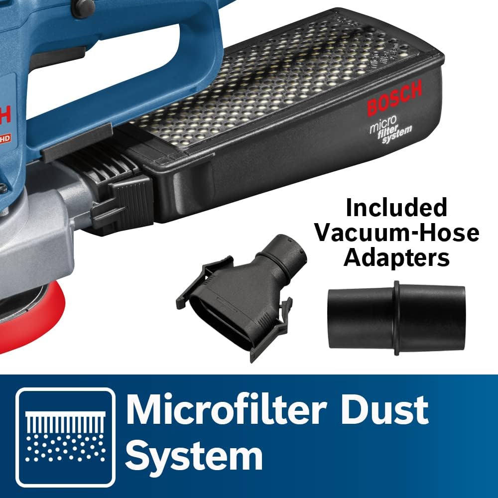 BOSCH GEX33-6N 6 Inch Random Orbit Sander Polisher Multi-Hole 8 BOSCH GEX33-6N 6 Inch Random Orbit Sander Polisher Multi-Hole - Image 8