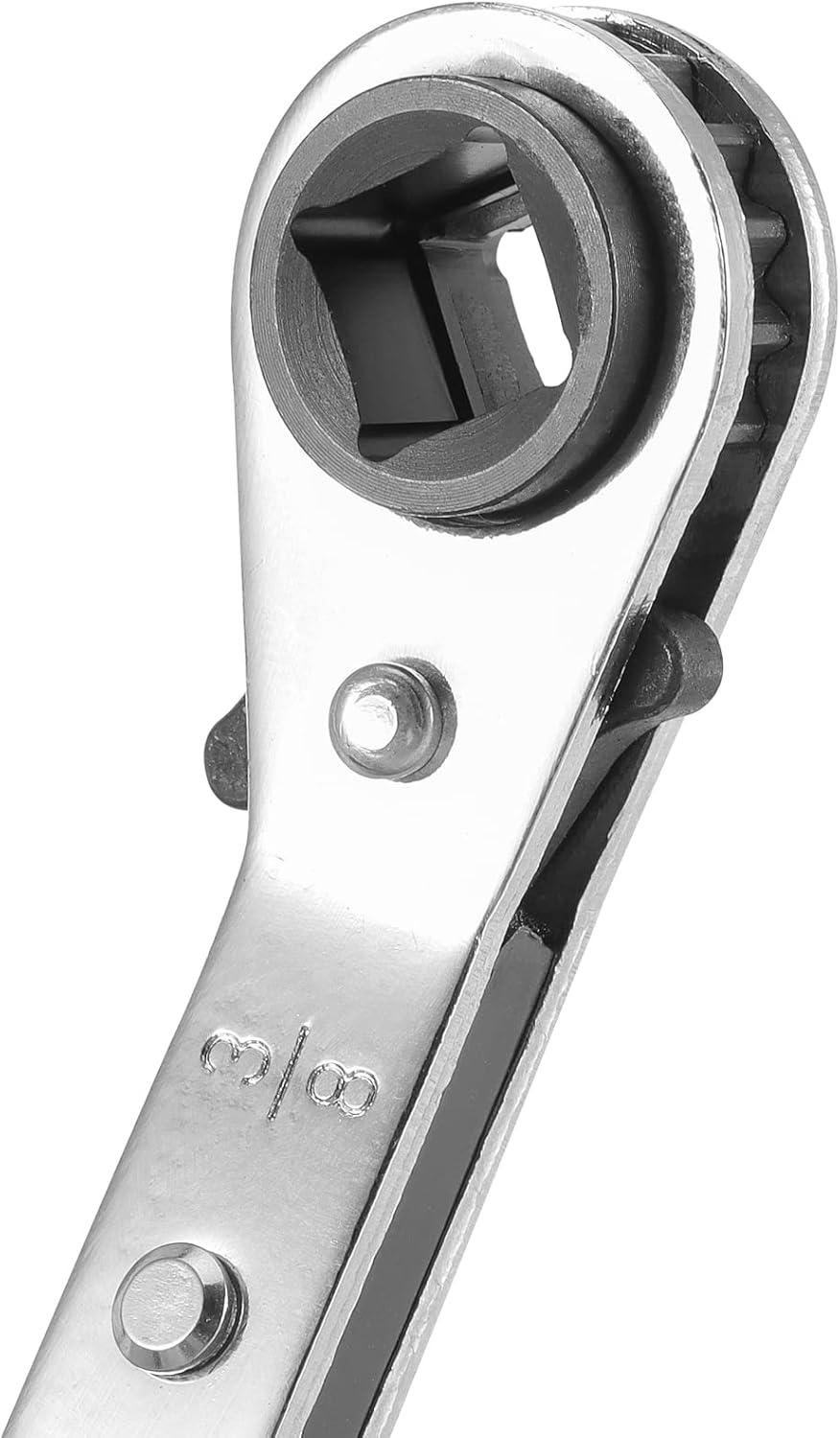 HOZEON 4PC HVAC Ratcheting Wrench Set 3/8 5/16 1/4 Refrigeration Tool Kit 3 HOZEON 4PC HVAC Ratcheting Wrench Set 3/8 5/16 1/4 Refrigeration Tool Kit - Image 3