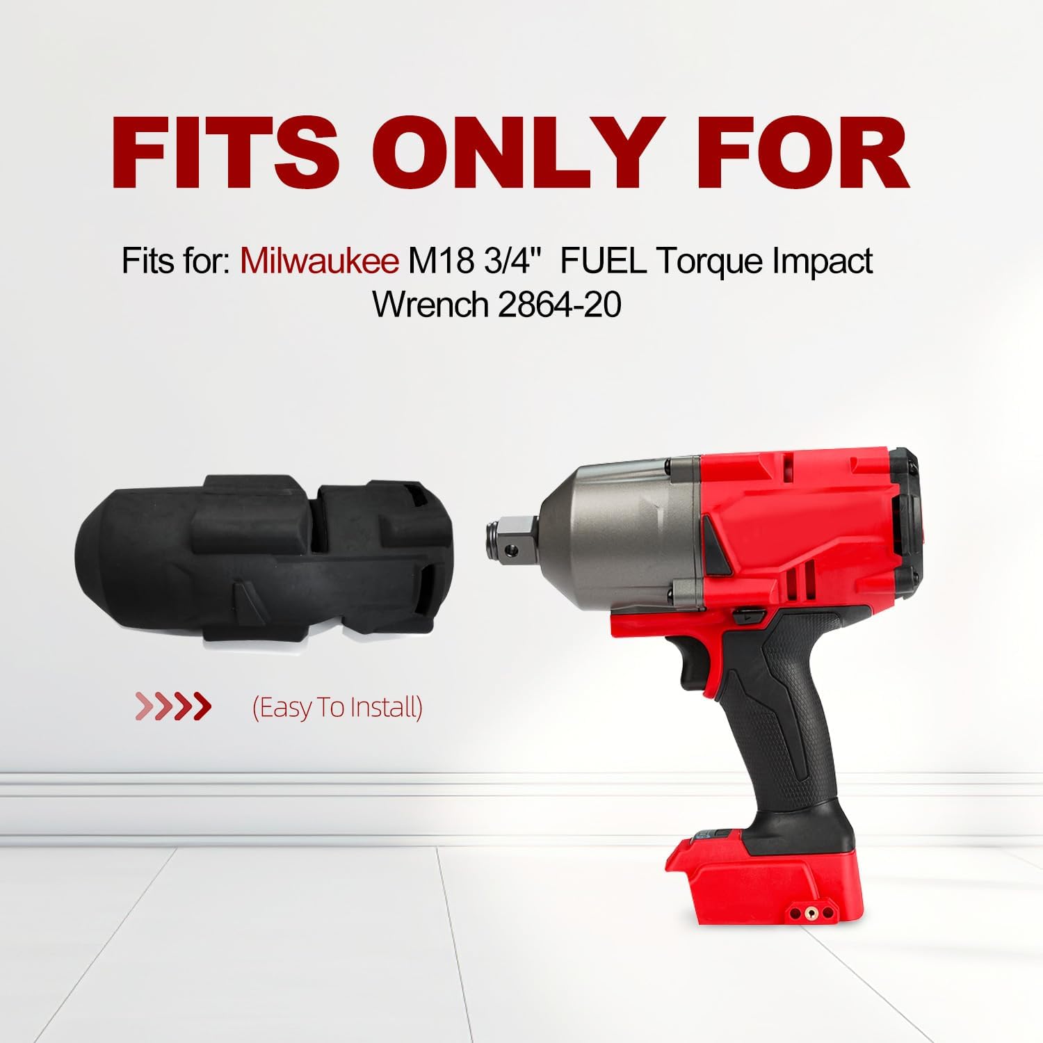 Protective Boot Cover for Milwaukee M18 FUEL 2864-20 Impact Wrench 3 Protective Boot Cover for Milwaukee M18 FUEL 2864-20 Impact Wrench - Image 3