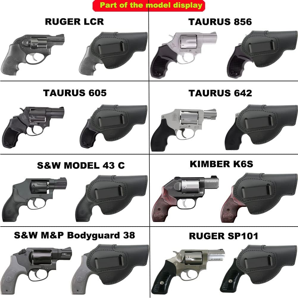 J Frame Revolver Holster for Ruger LCR SP101 S&W 642 442 Taurus 85 2 J Frame Revolver Holster for Ruger LCR SP101 S&W 642 442 Taurus 85 - Image 2