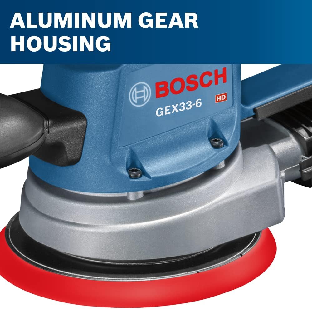 BOSCH GEX33-6N 6 Inch Random Orbit Sander Polisher Multi-Hole 10 BOSCH GEX33-6N 6 Inch Random Orbit Sander Polisher Multi-Hole - Image 10