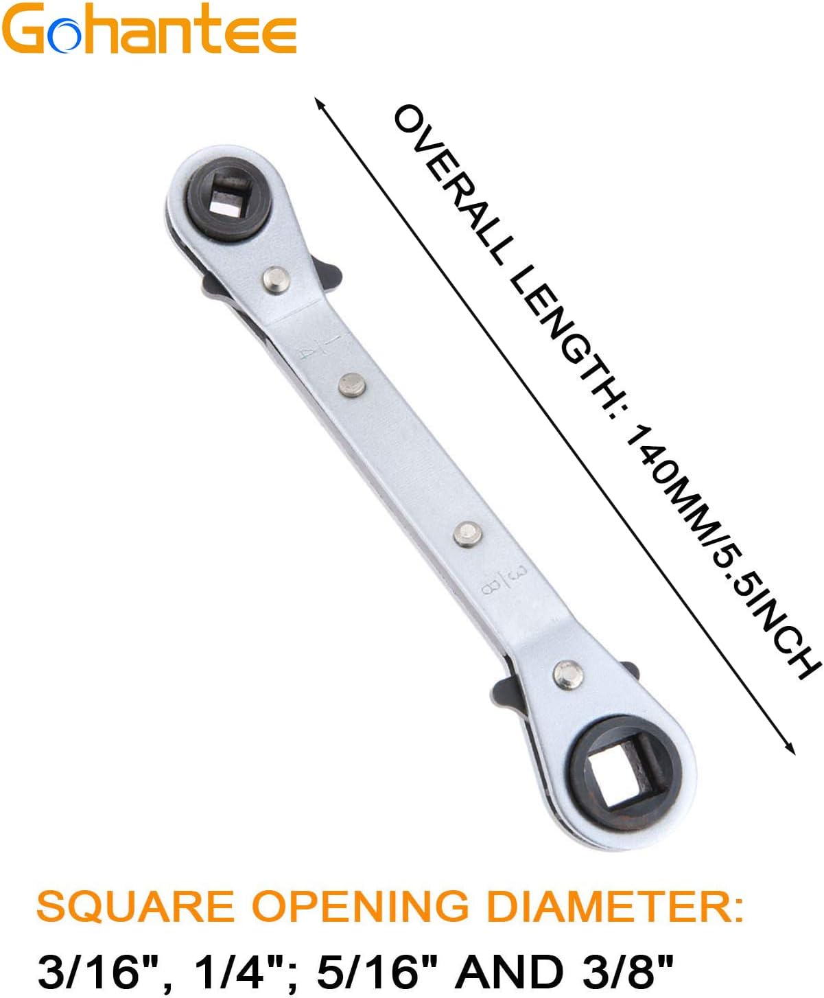 4-in-1 HVAC Ratchet Wrench Set for AC Refrigeration Service Tool 7 4-in-1 HVAC Ratchet Wrench Set for AC Refrigeration Service Tool - Image 7