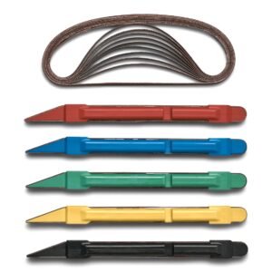 5pc Sanding Detailer Set 120-600 Grit with 10 Belts USA Made