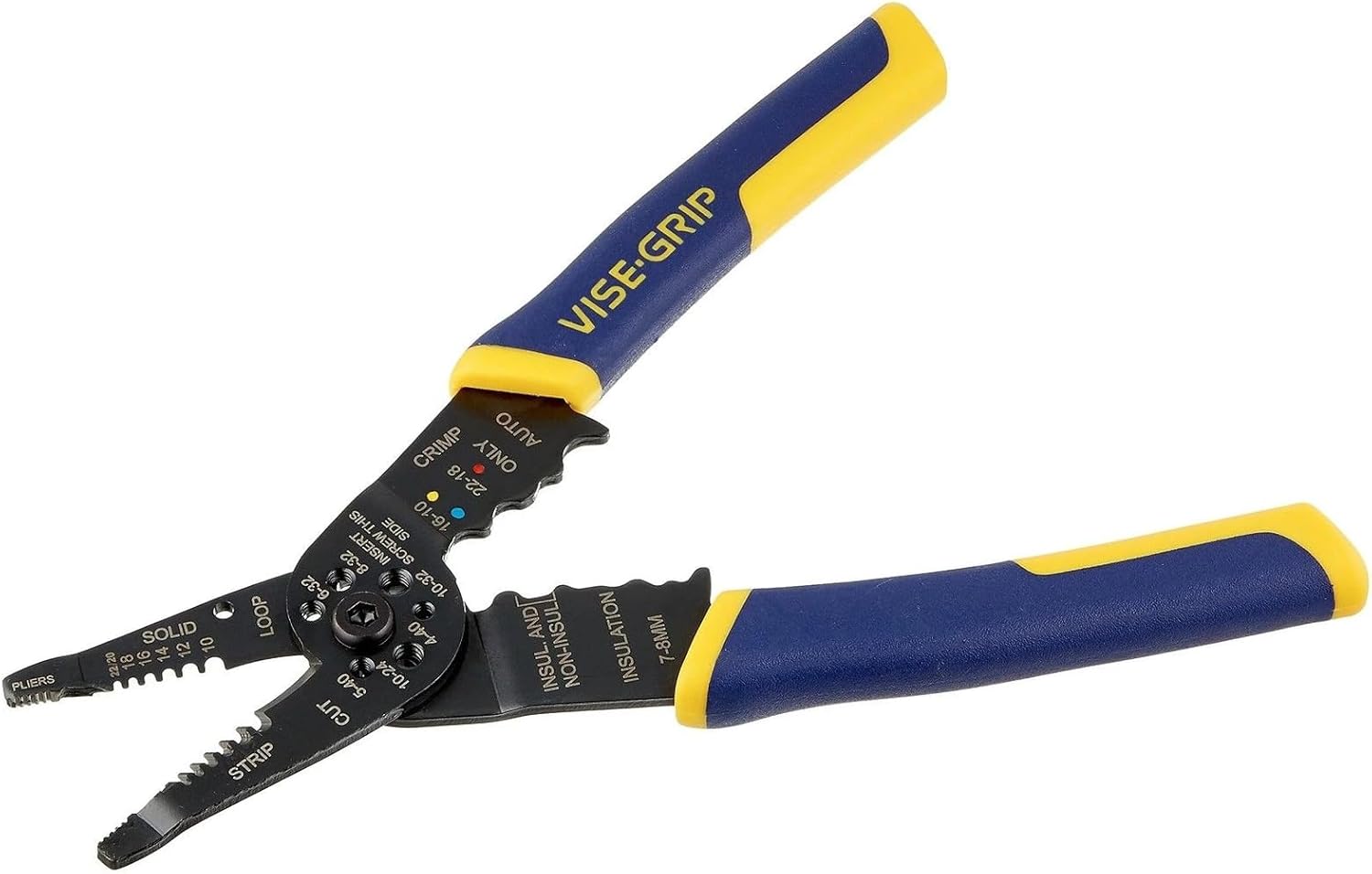 IRWIN 8" Wire Stripper Pliers 10-22 AWG ProTouch Comfort Grip 3 IRWIN 8" Wire Stripper Pliers 10-22 AWG ProTouch Comfort Grip - Image 3