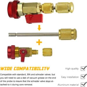 R134A R1234YF AC Valve Core Remover High Low Pressure Tool