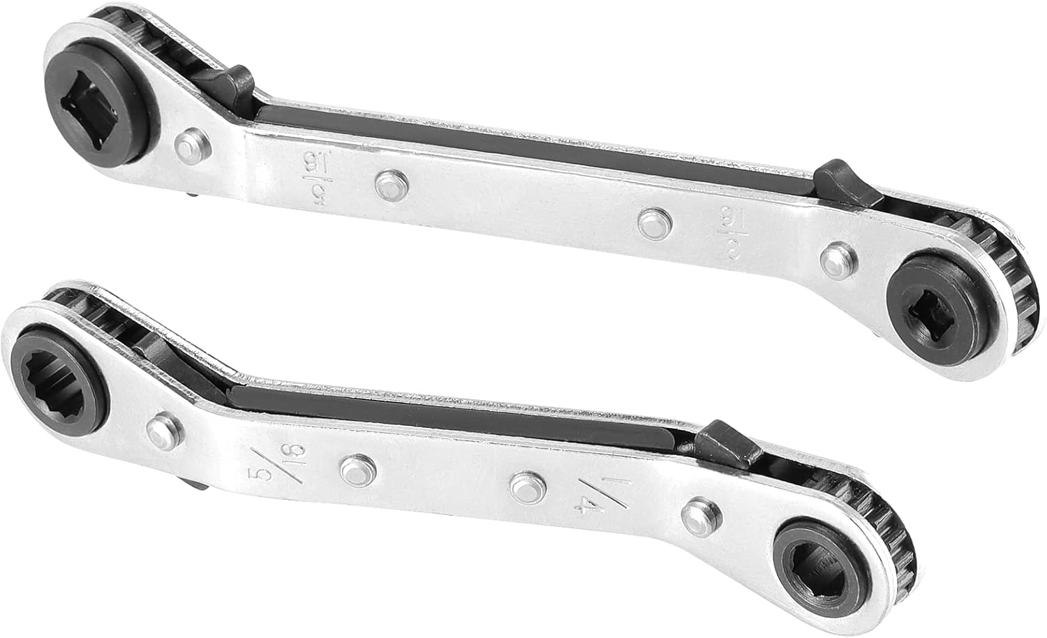 HOZEON 4PC HVAC Ratcheting Wrench Set 3/8 5/16 1/4 Refrigeration Tool Kit 5 HOZEON 4PC HVAC Ratcheting Wrench Set 3/8 5/16 1/4 Refrigeration Tool Kit - Image 5