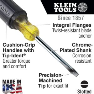Klein Tools 2-Piece Screwdriver Set USA Made Phillips Keystone Grip