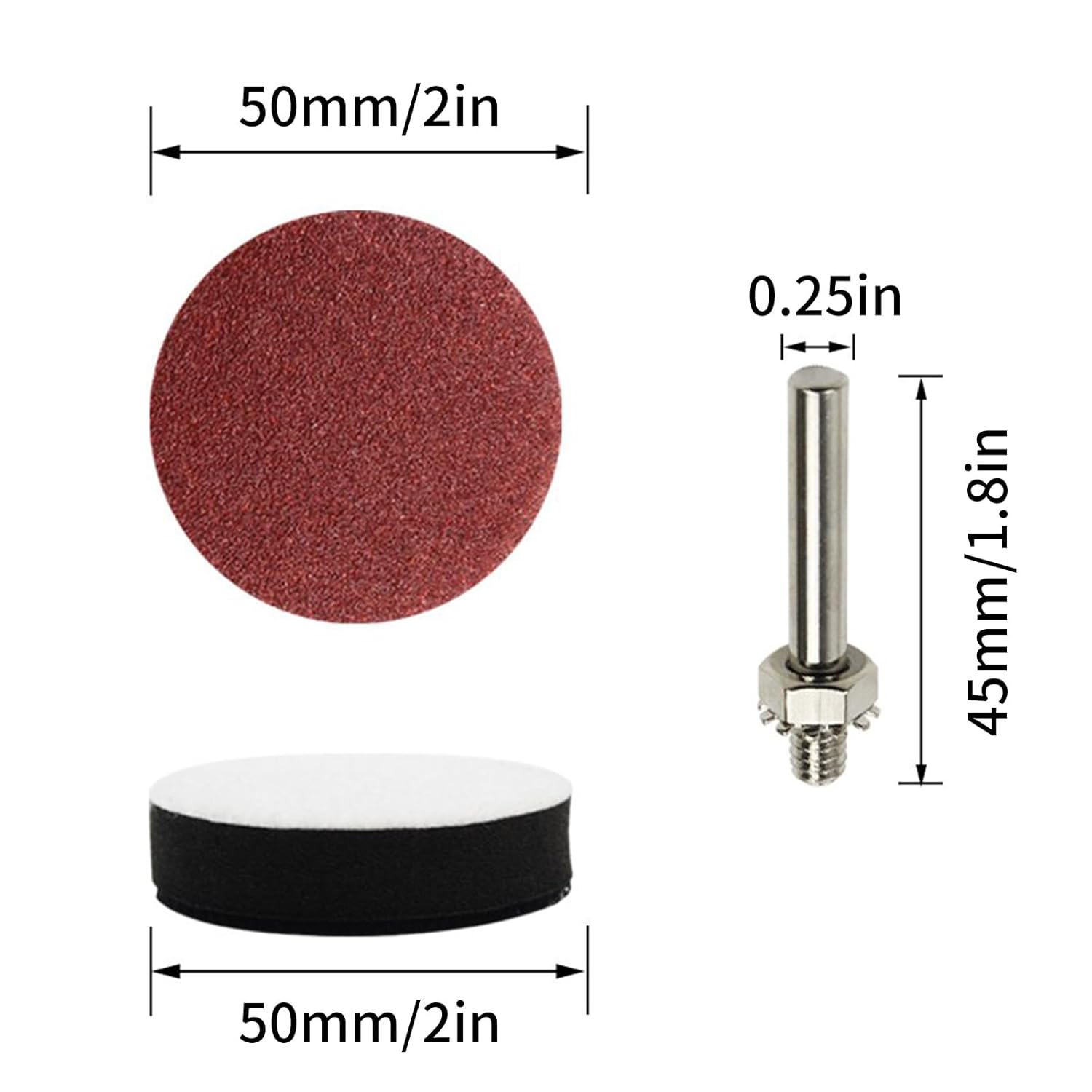 Coceca 100pc Sanding Disc Kit 2" Drill Attachment 80-3000 Grit 3 Coceca 100pc Sanding Disc Kit 2" Drill Attachment 80-3000 Grit - Image 3