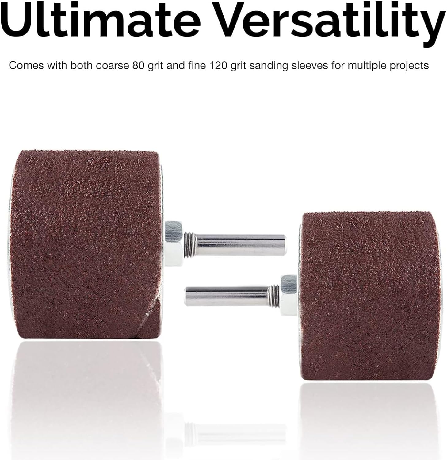 HILTEX 26pc Drum Sander Kit 1/8 1/4 Drive Spindle 80 120 Grit 3 HILTEX 26pc Drum Sander Kit 1/8 1/4 Drive Spindle 80 120 Grit - Image 3