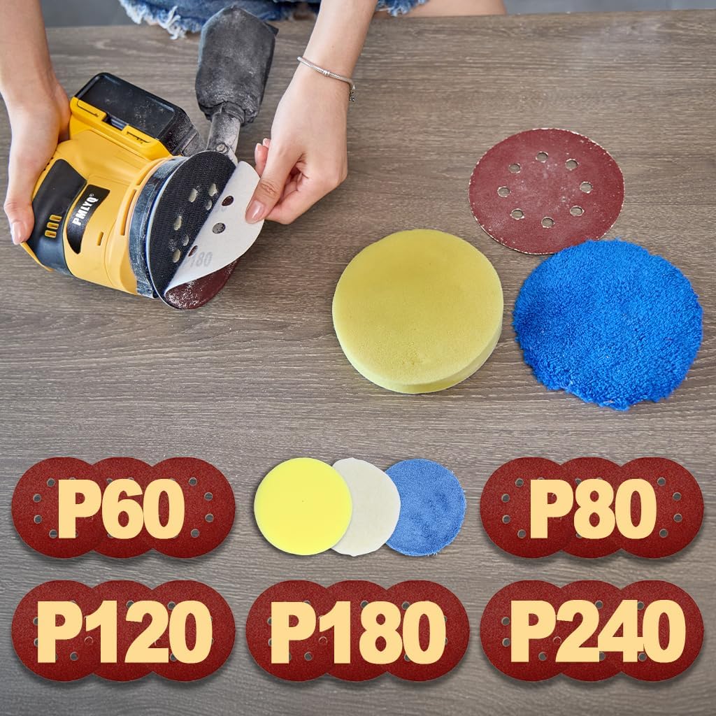 DEWALT 20V Brushless Orbital Sander 6 Speed 5in Tool Only 5 DEWALT 20V Brushless Orbital Sander 6 Speed 5in Tool Only - Image 5