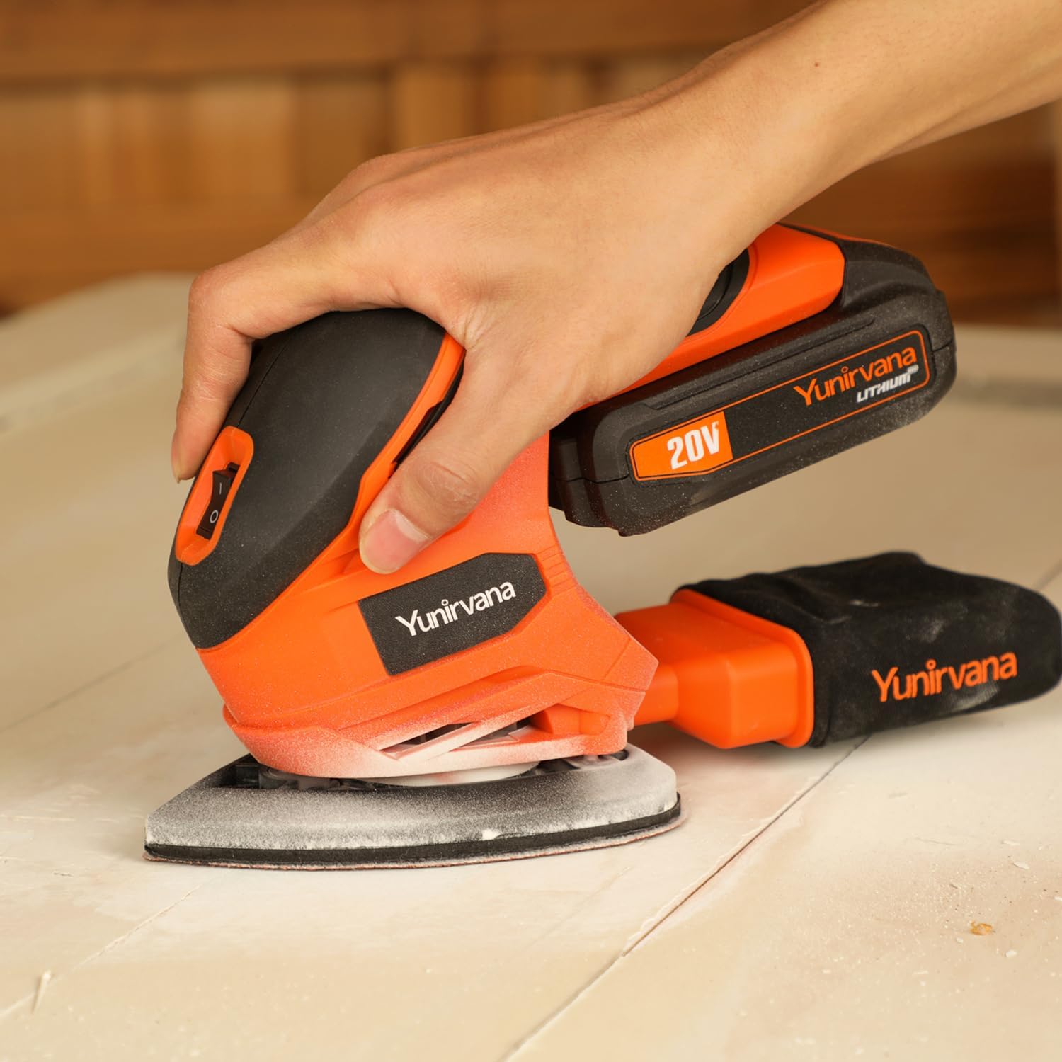 20V Cordless Detail Sander Kit 12000RPM Battery Dust Collector 8 20V Cordless Detail Sander Kit 12000RPM Battery Dust Collector - Image 8
