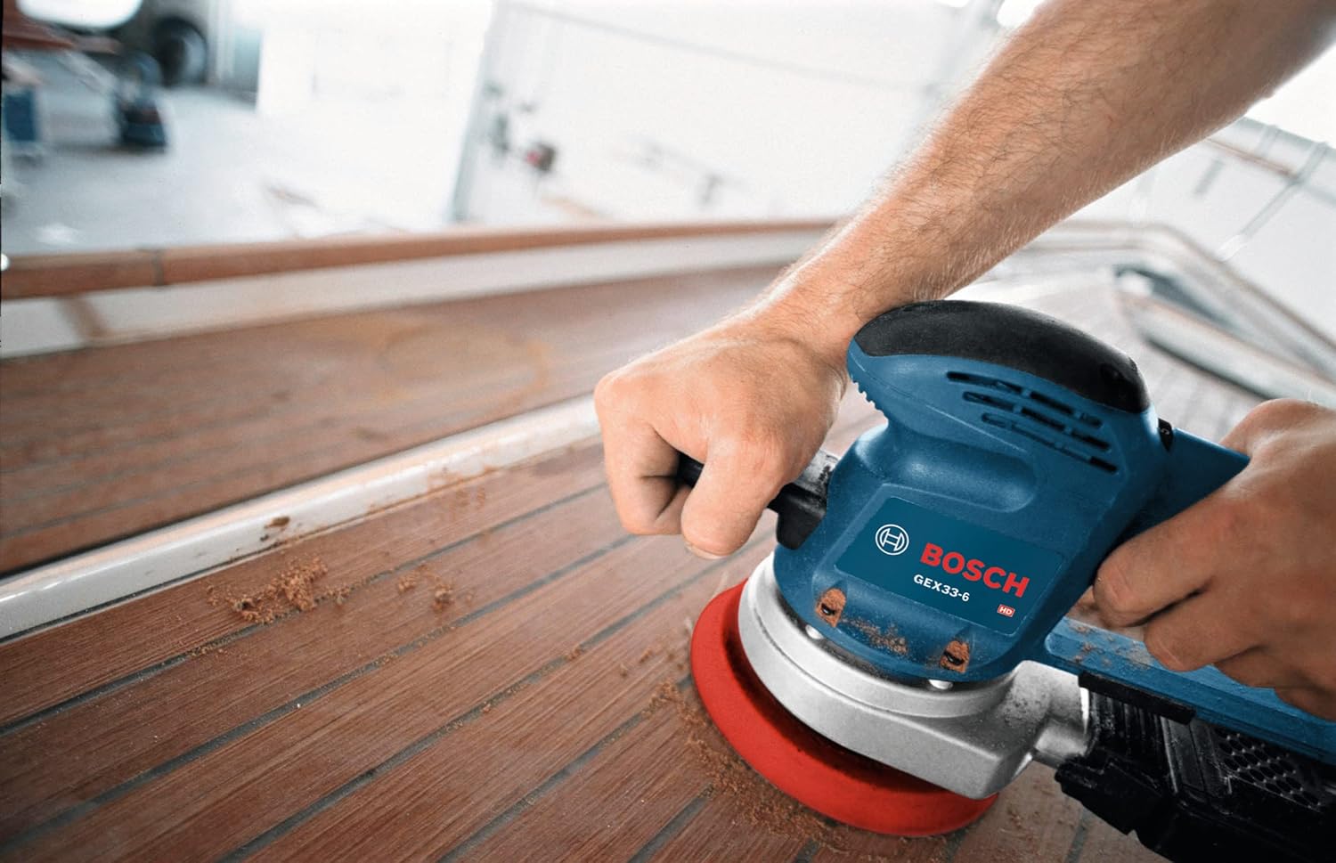 BOSCH GEX33-6N 6 Inch Random Orbit Sander Polisher Multi-Hole 14 BOSCH GEX33-6N 6 Inch Random Orbit Sander Polisher Multi-Hole - Image 14