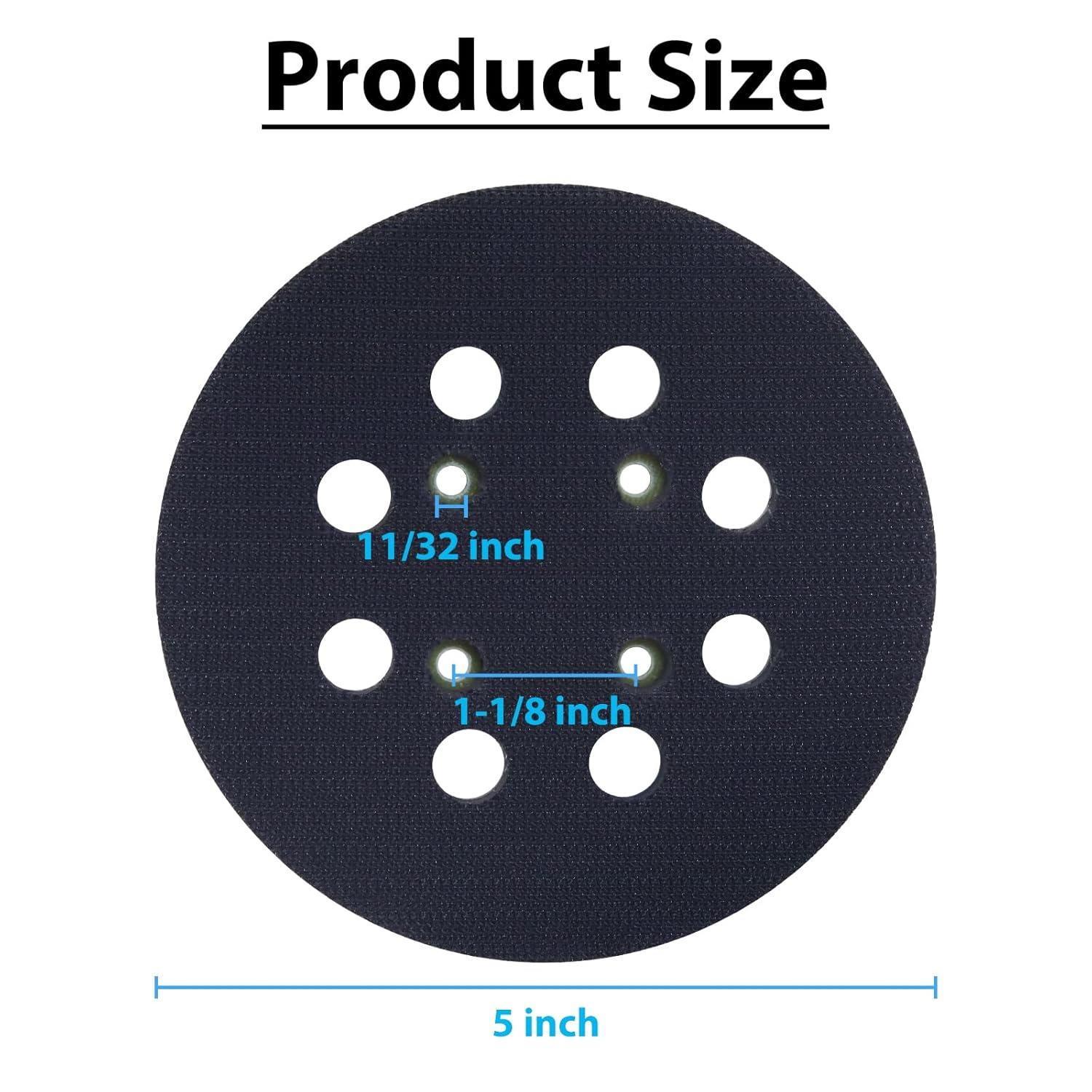 5" Orbital Sander Pad 8-Hole Fits Ryobi Milwaukee Ridgid Craftsman 2 5" Orbital Sander Pad 8-Hole Fits Ryobi Milwaukee Ridgid Craftsman - Image 2