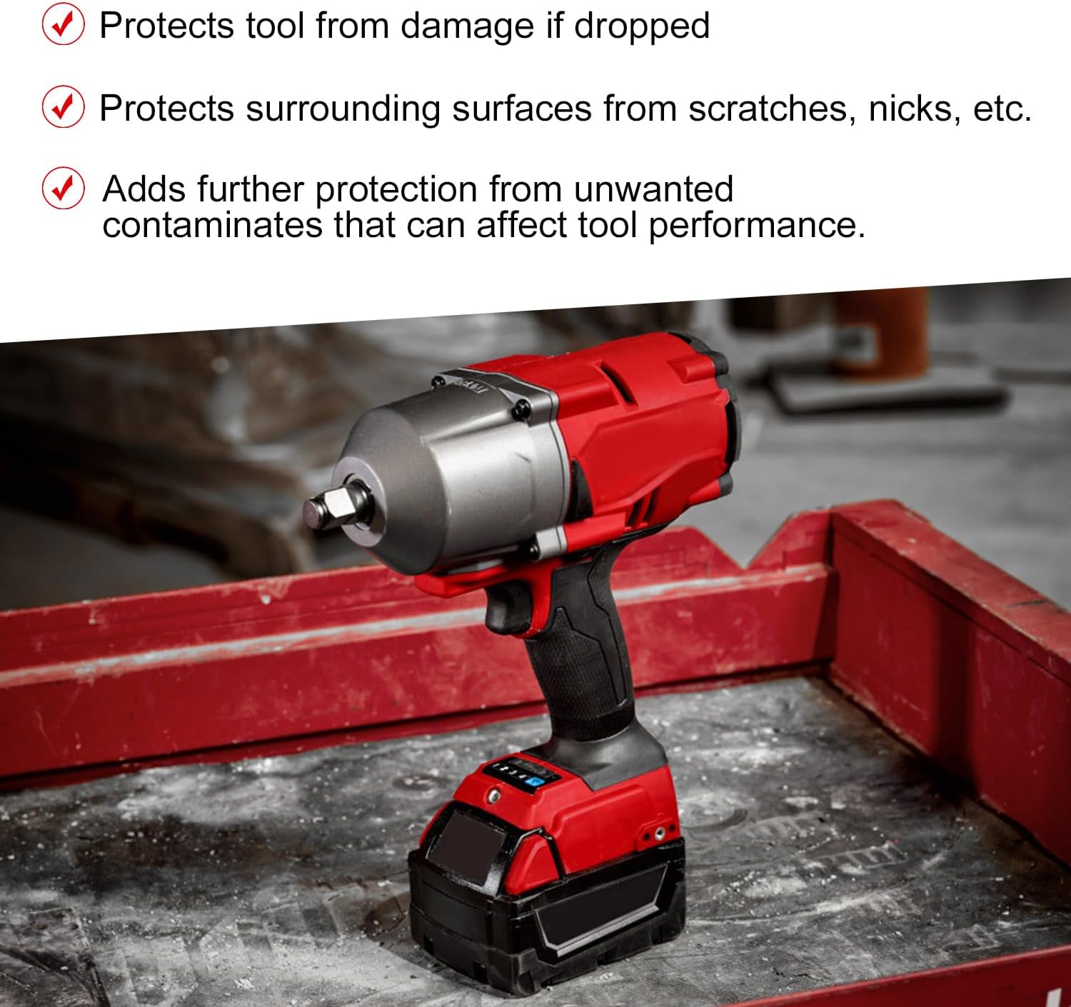 Protective Boot Cover for Milwaukee M18 FUEL 2864-20 Impact Wrench 5 Protective Boot Cover for Milwaukee M18 FUEL 2864-20 Impact Wrench - Image 5