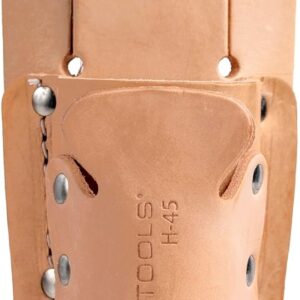 Jonard Tools H-45 Leather 2 Pocket Tool Belt Pouch for Scissors, Pliers, Wire Strippers, and More