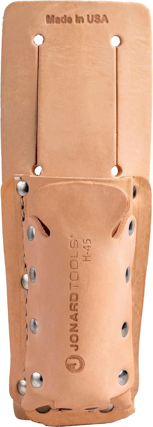 Jonard H-45 Leather Tool Belt Pouch 2 Pocket for Electricians 1 Jonard Tools H-45 Leather 2 Pocket Tool Belt Pouch for Scissors, Pliers, Wire Strippers, and More
