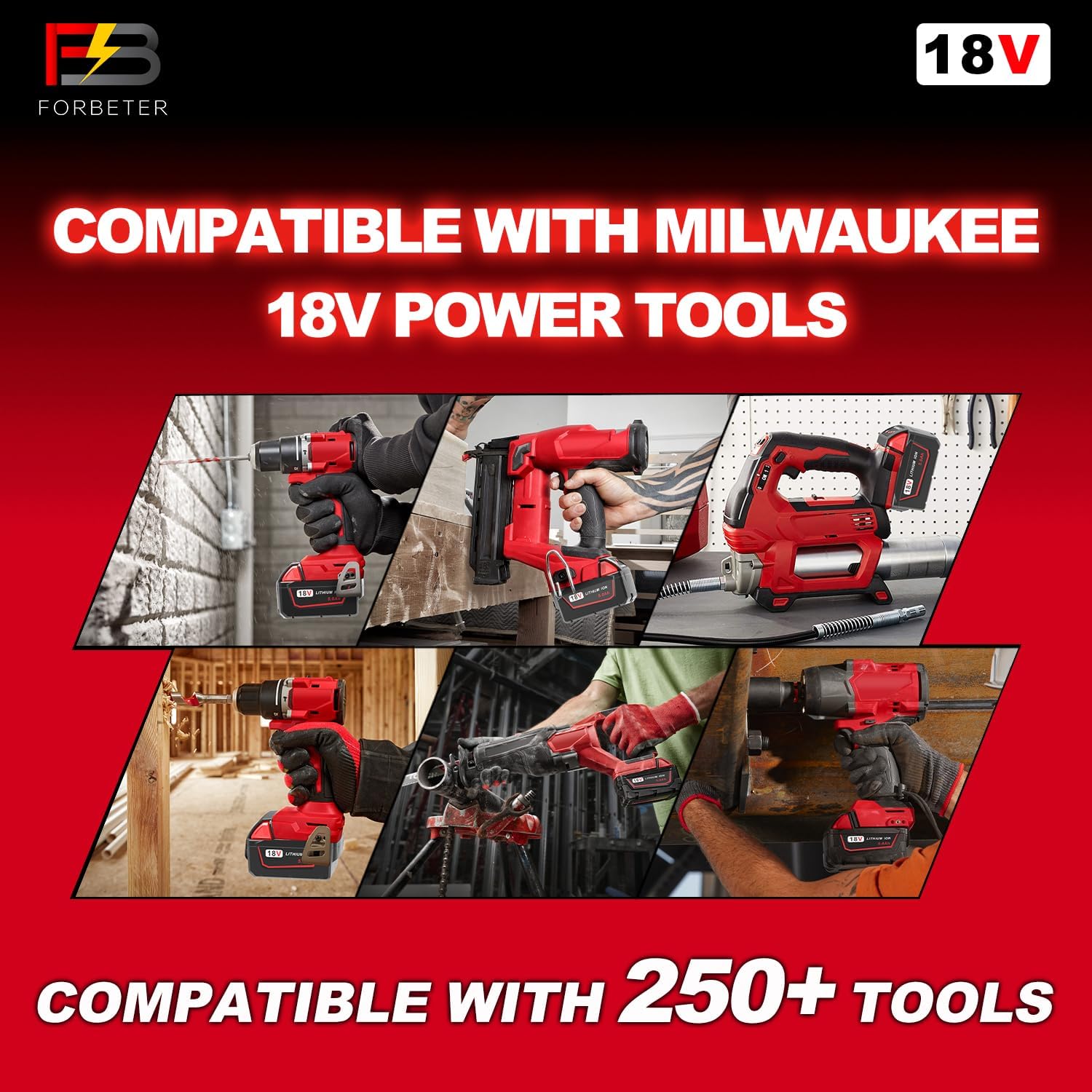18V 5.0Ah Lithium Battery for Milwaukee M18 48-11-1850 Tools 6 18V 5.0Ah Lithium Battery for Milwaukee M18 48-11-1850 Tools - Image 6
