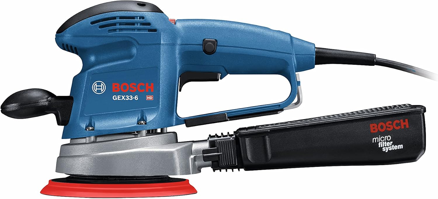 BOSCH GEX33-6N 6 Inch Random Orbit Sander Polisher Multi-Hole 3 BOSCH GEX33-6N 6 Inch Random Orbit Sander Polisher Multi-Hole - Image 3