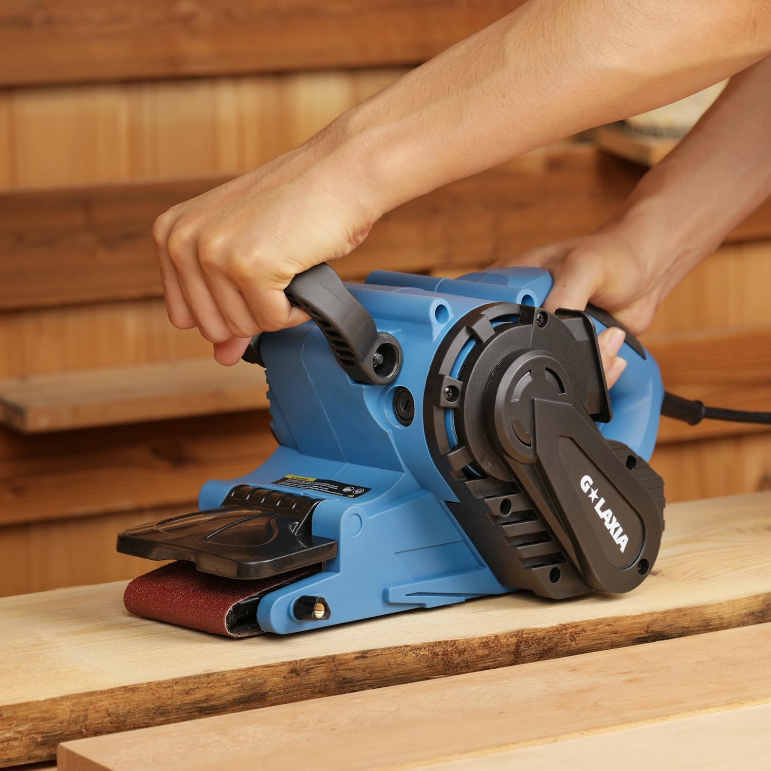 8 Amp Belt Sander 3x21 Variable Speed Dust Bag Wood Polisher 8 8 Amp Belt Sander 3x21 Variable Speed Dust Bag Wood Polisher - Image 8
