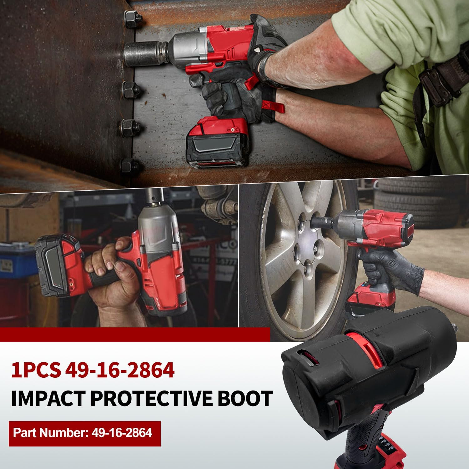 Protective Boot Cover for Milwaukee M18 FUEL 2864-20 Impact Wrench 4 Protective Boot Cover for Milwaukee M18 FUEL 2864-20 Impact Wrench - Image 4