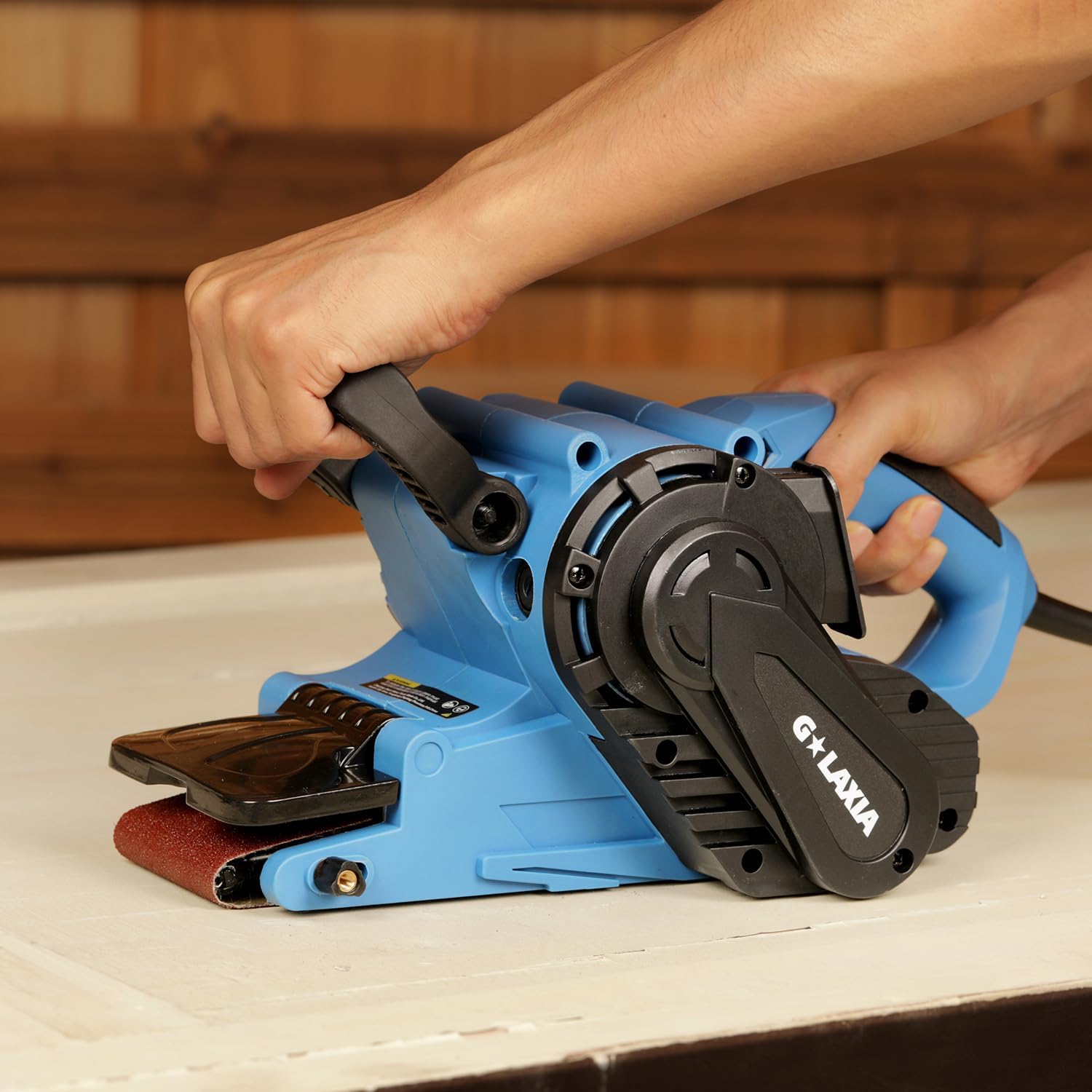 8 Amp Belt Sander 3x21 Variable Speed Dust Bag Wood Polisher 9 8 Amp Belt Sander 3x21 Variable Speed Dust Bag Wood Polisher - Image 9