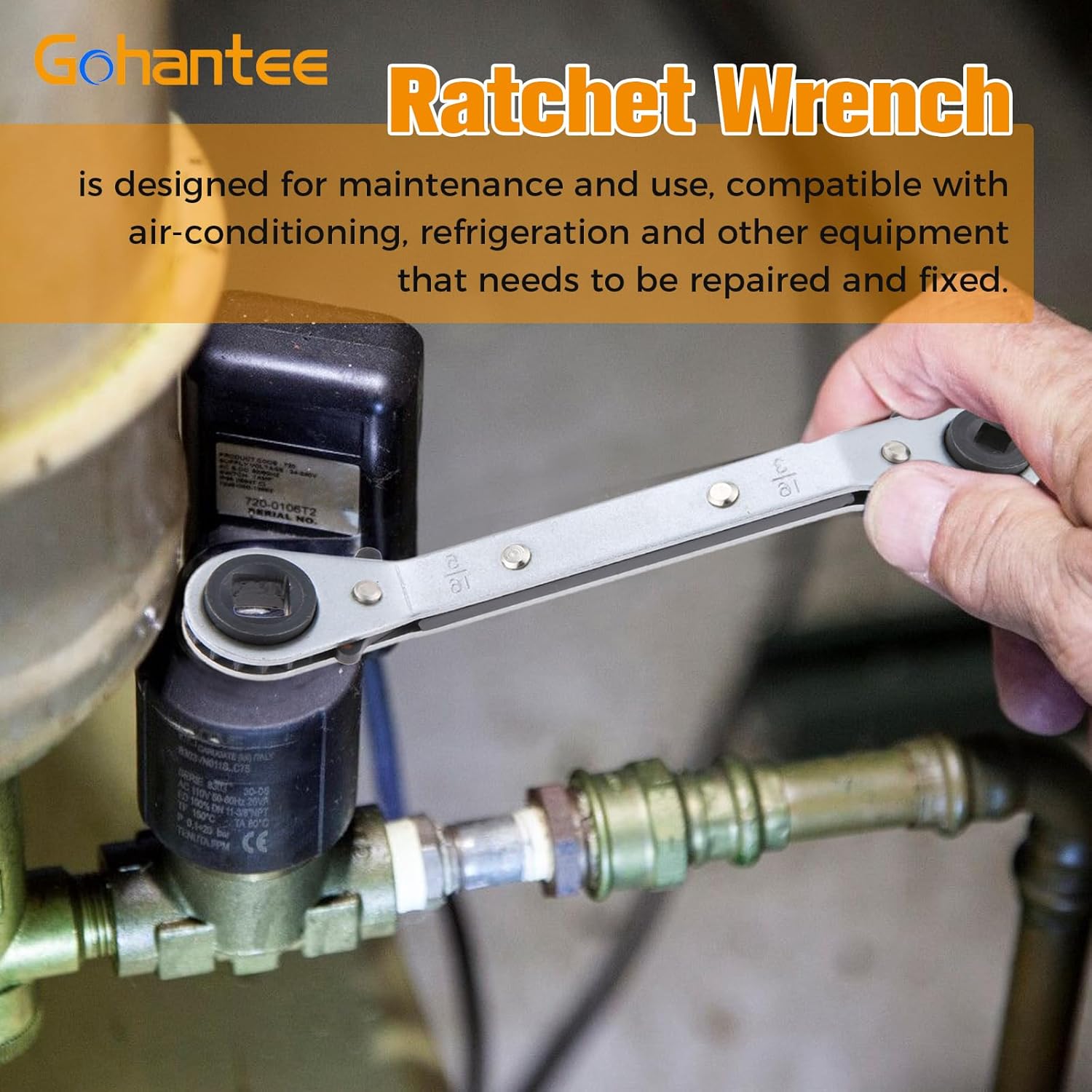 4-in-1 HVAC Ratchet Wrench Set for AC Refrigeration Service Tool 3 4-in-1 HVAC Ratchet Wrench Set for AC Refrigeration Service Tool - Image 3