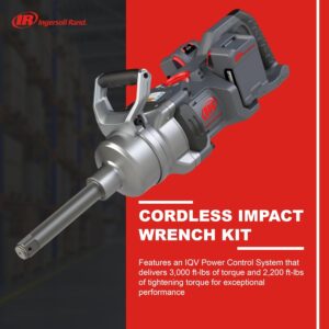 Ingersoll Rand 20V 1-Inch Cordless Impact Wrench Kit 6-Inch Anvil