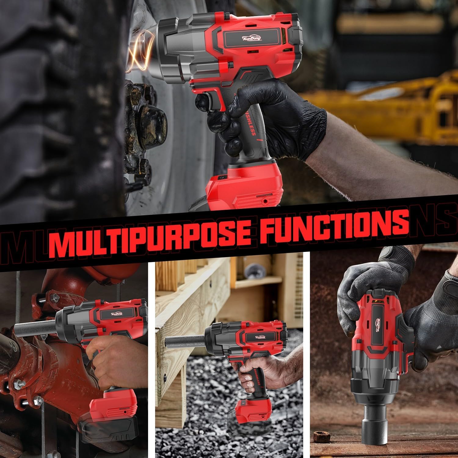Milwaukee 18V Cordless Impact Wrench 1/2" 1600 Ft-Lbs Brushless 7 Milwaukee 18V Cordless Impact Wrench 1/2" 1600 Ft-Lbs Brushless - Image 7