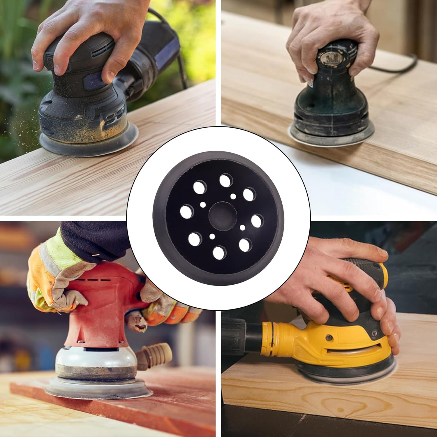5" Orbital Sander Pad 8-Hole Fits Ryobi Milwaukee Ridgid Craftsman 8 5" Orbital Sander Pad 8-Hole Fits Ryobi Milwaukee Ridgid Craftsman - Image 8