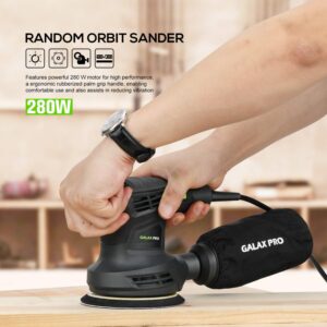 GALAX PRO 280W Orbital Sander 6 Speed 13000OPM with Dust Collector
