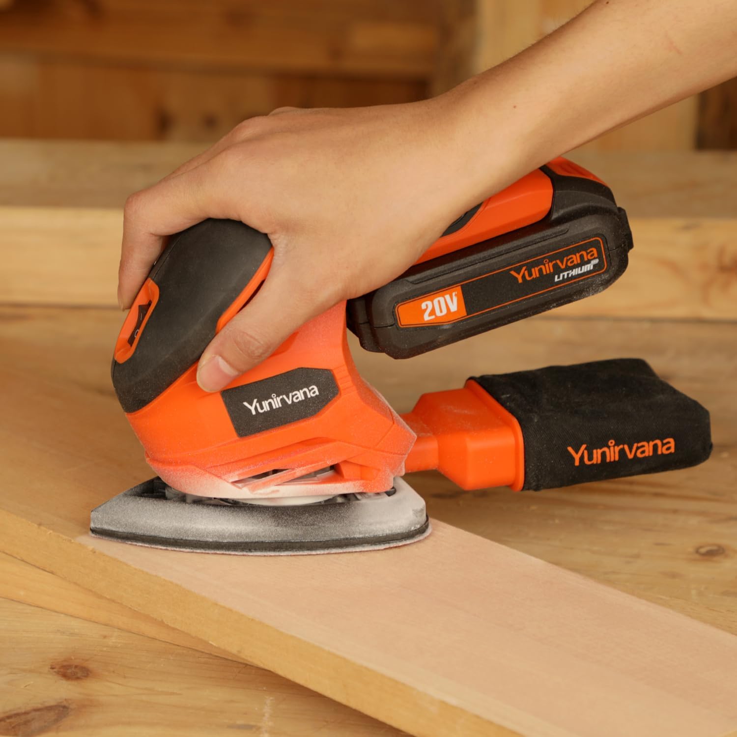 20V Cordless Detail Sander Kit 12000RPM Battery Dust Collector 9 20V Cordless Detail Sander Kit 12000RPM Battery Dust Collector - Image 9