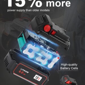 6.0AH Milwaukee M18 Replacement Battery 4-Pack High Capacity