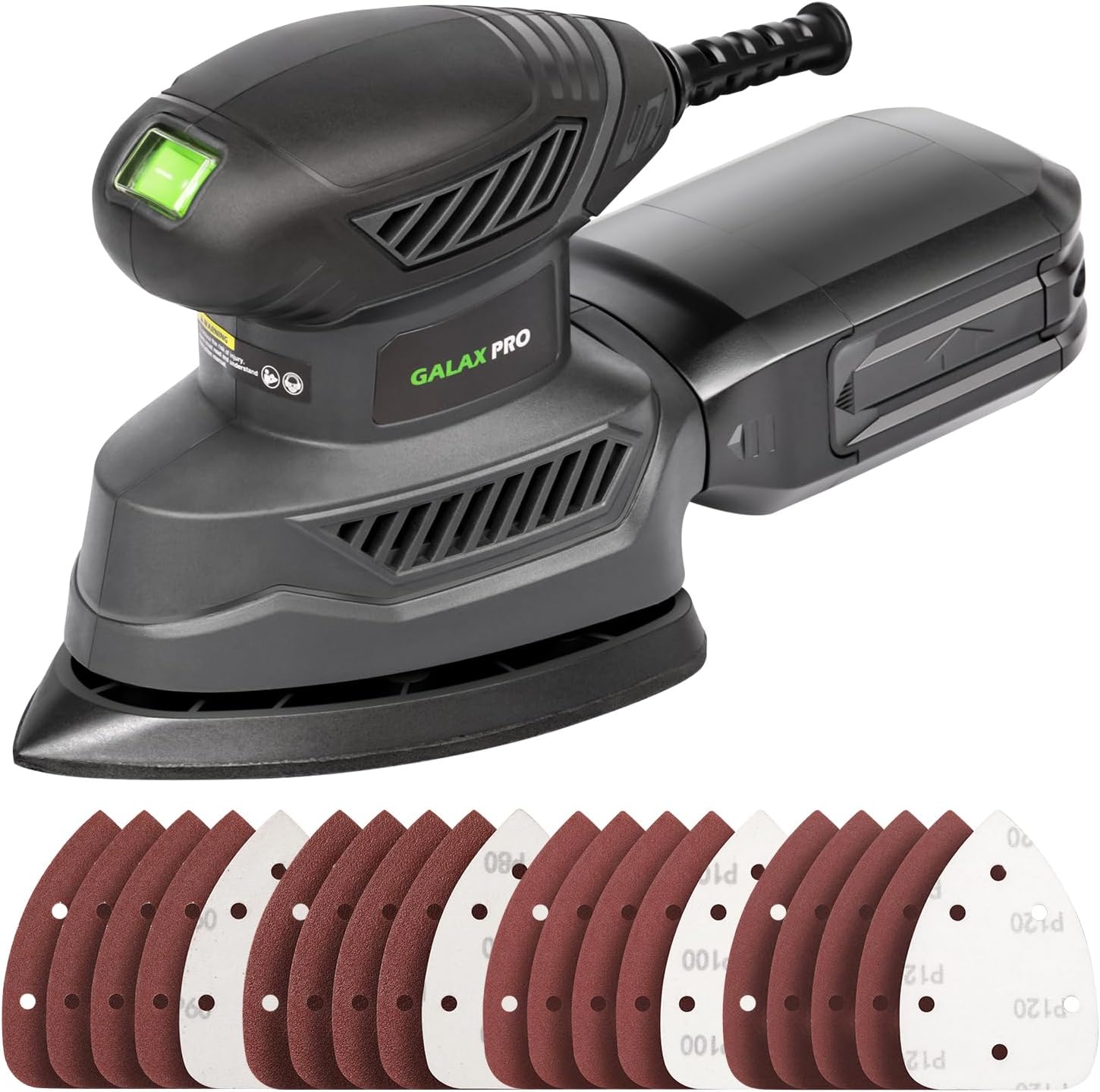 GALAX PRO 1.1A Detail Sander 13000 OPM with 20 Sandpapers Kit 1 dewalt 20v sander tool only