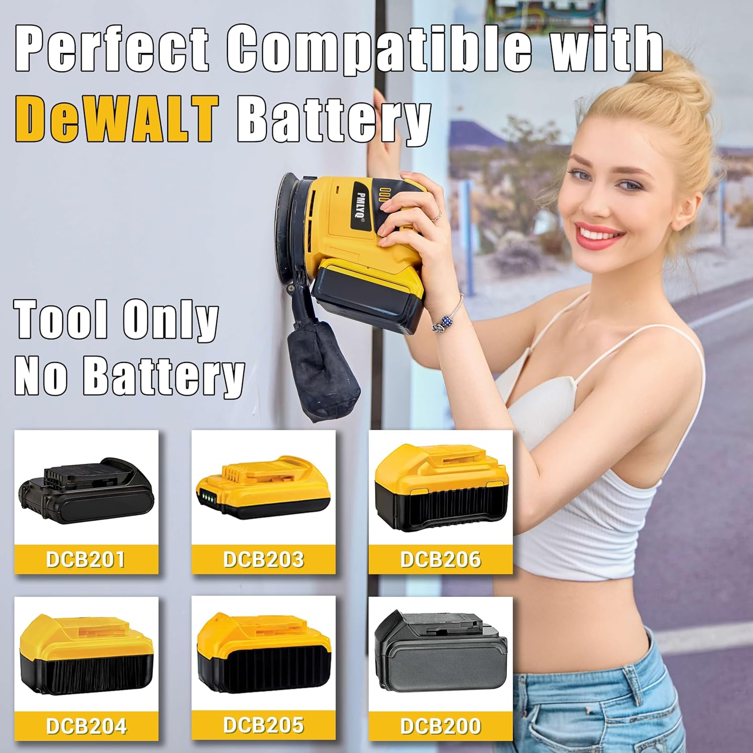 DEWALT 20V Brushless Orbital Sander 6 Speed 5in Tool Only 3 DEWALT 20V Brushless Orbital Sander 6 Speed 5in Tool Only - Image 3