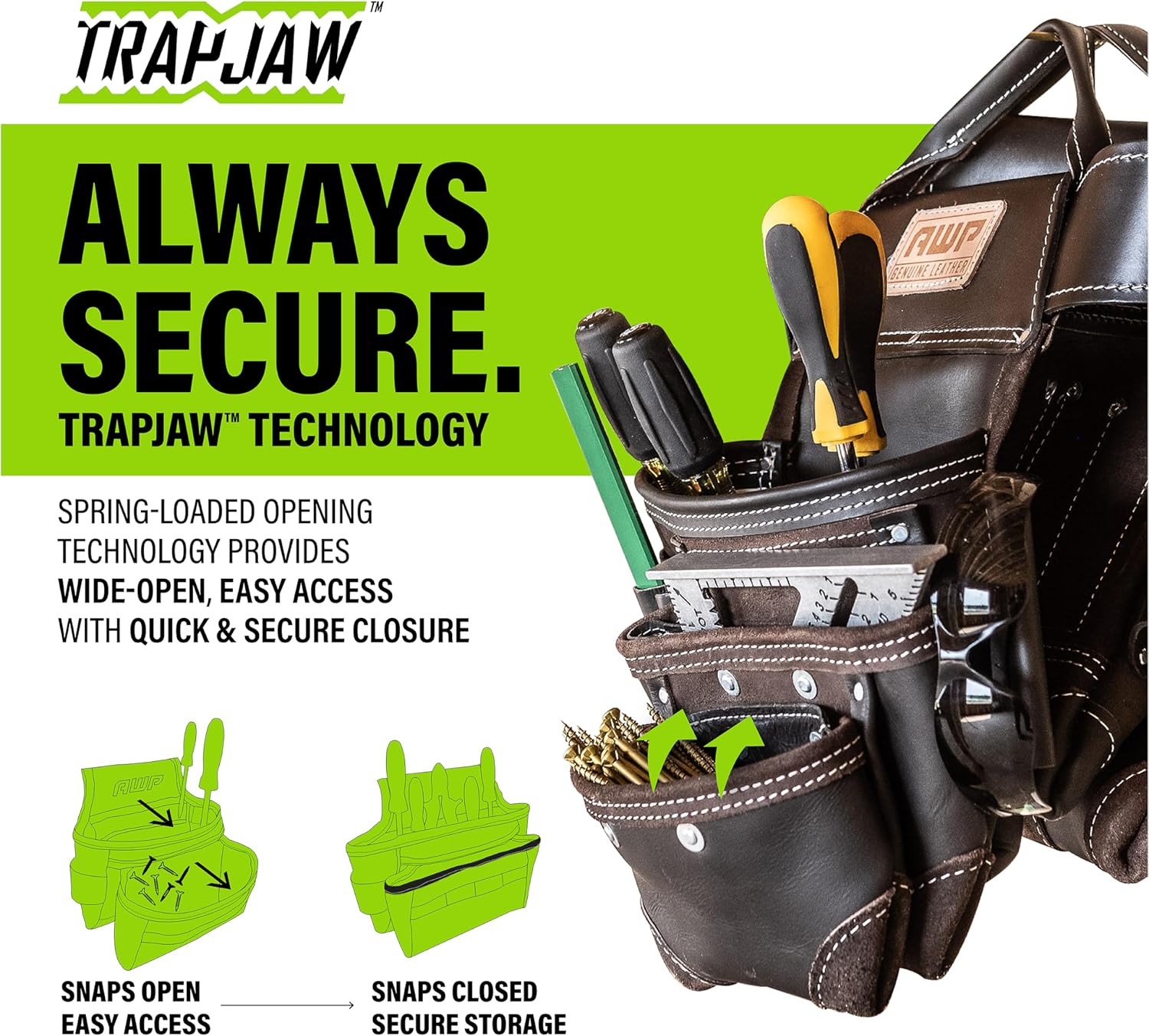 AWP Premium Durable Tool Belt Rig Organizer for Professionals 2 AWP Premium Durable Tool Belt Rig Organizer for Professionals - Image 2