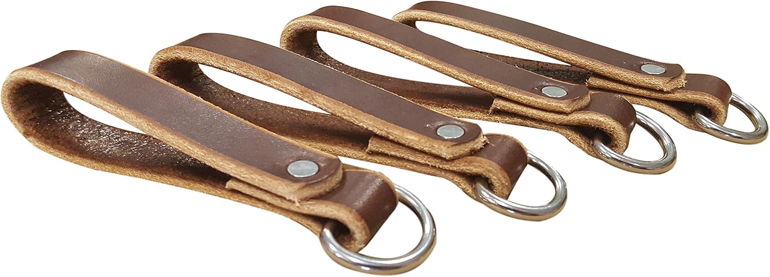 Heavy Duty Leather Tool Belt Suspender Loop Attachment 4-Pack 2 Heavy Duty Leather Tool Belt Suspender Loop Attachment 4-Pack - Image 2