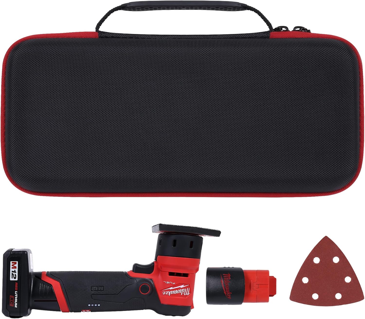 khanka Hard Case for Milwaukee 2531-20 12V Orbital Sander Storage 9 khanka Hard Case for Milwaukee 2531-20 12V Orbital Sander Storage - Image 9