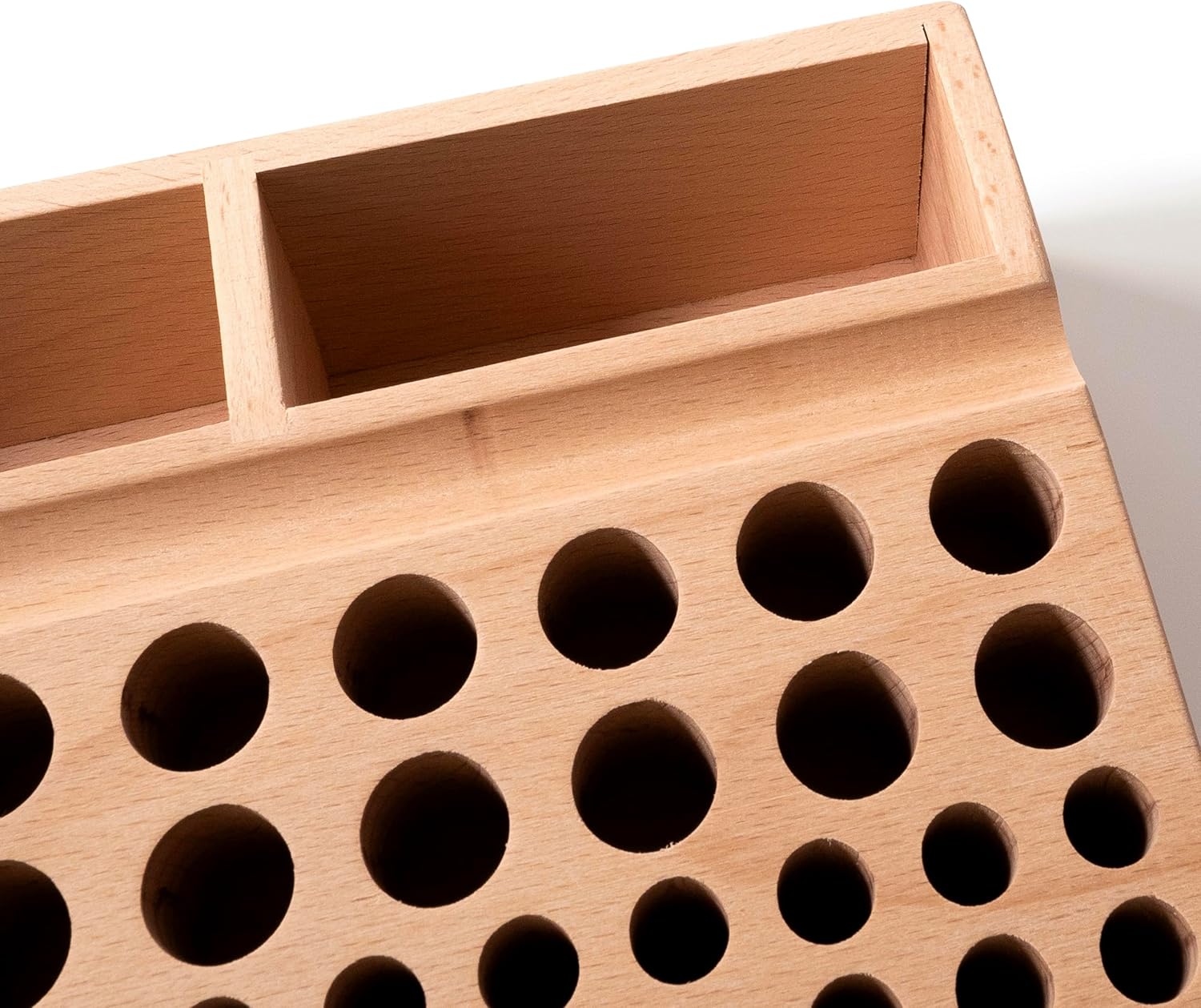 Leather Craft Tool Organizer 98 Holes Wood Storage Rack 10.5" 8 Leather Craft Tool Organizer 98 Holes Wood Storage Rack 10.5" - Image 8