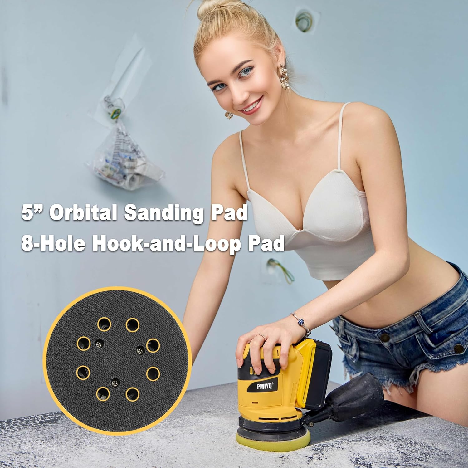 DEWALT 20V Brushless Orbital Sander 6 Speed 5in Tool Only 4 DEWALT 20V Brushless Orbital Sander 6 Speed 5in Tool Only - Image 4