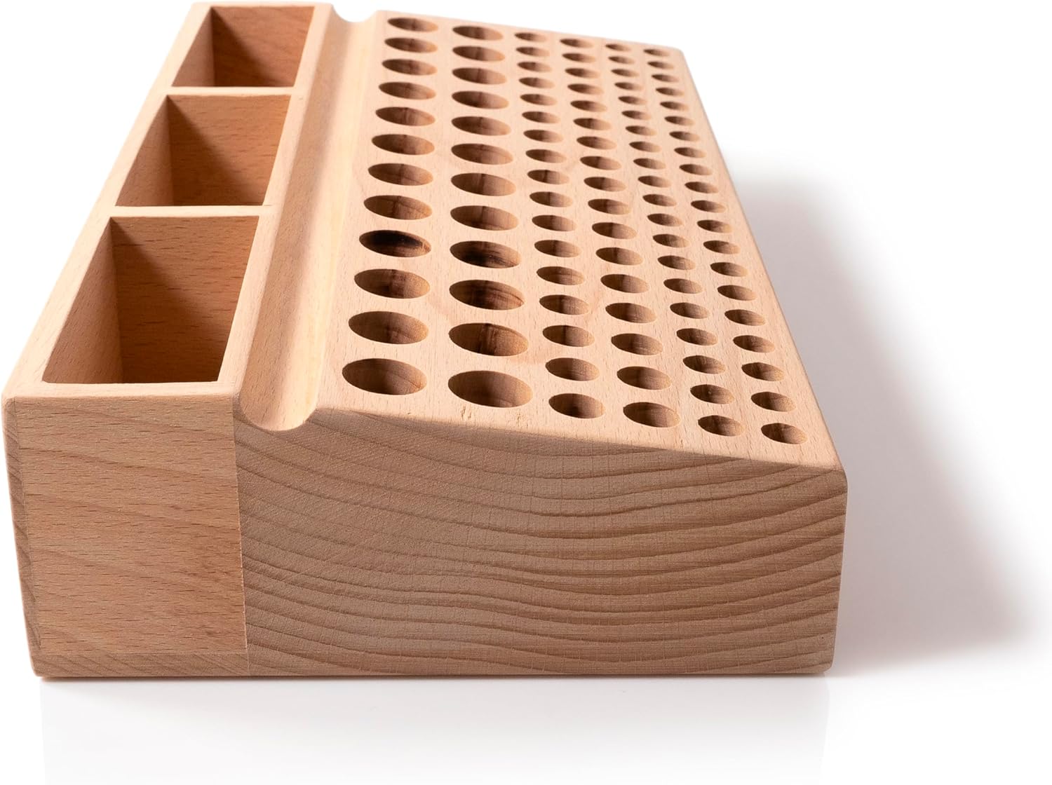 Leather Craft Tool Organizer 98 Holes Wood Storage Rack 10.5" 6 Leather Craft Tool Organizer 98 Holes Wood Storage Rack 10.5" - Image 6