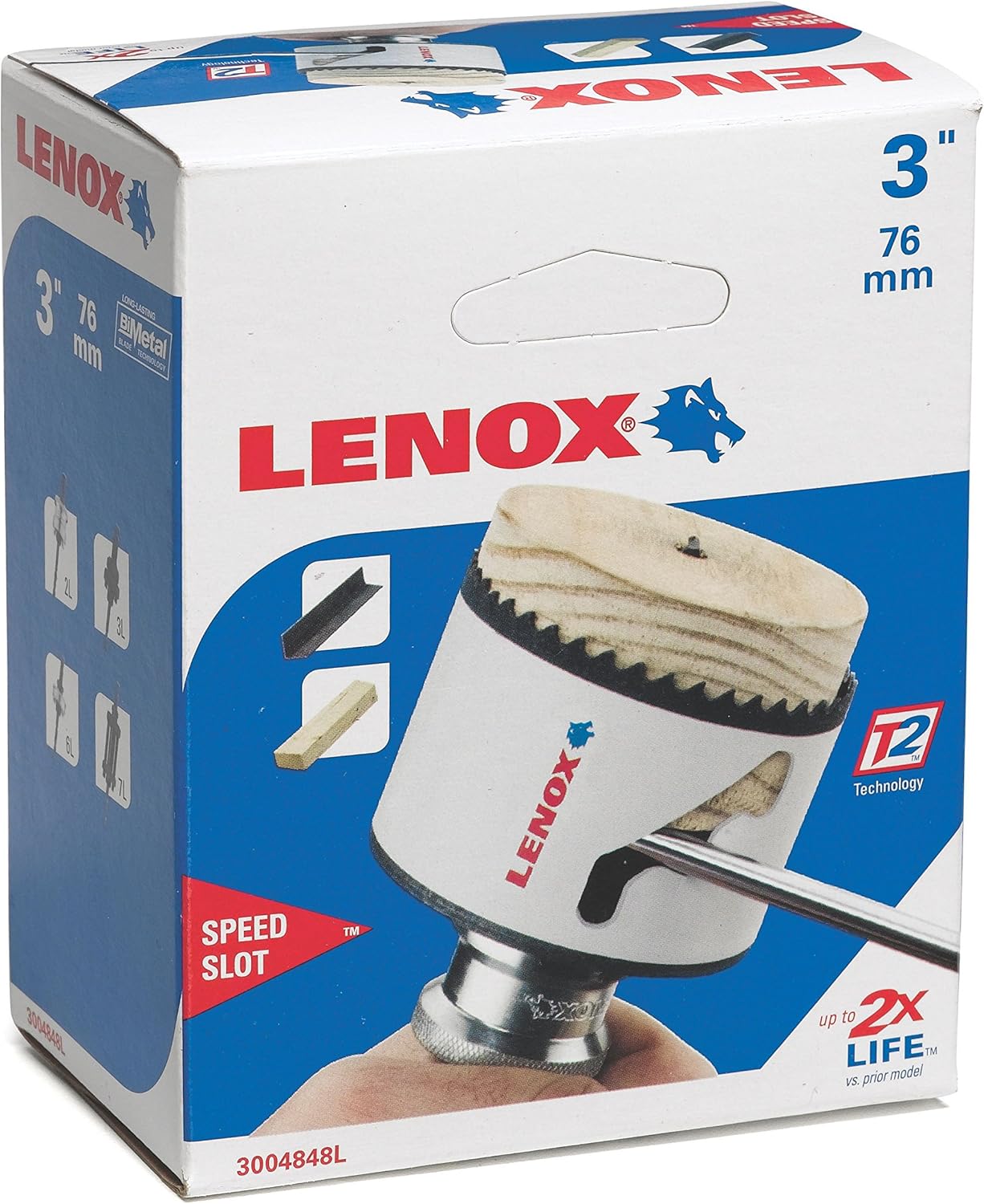 Lenox 3" Bi-Metal Hole Saw with T3 Speed Slot Technology 4 Lenox 3" Bi-Metal Hole Saw with T3 Speed Slot Technology - Image 4