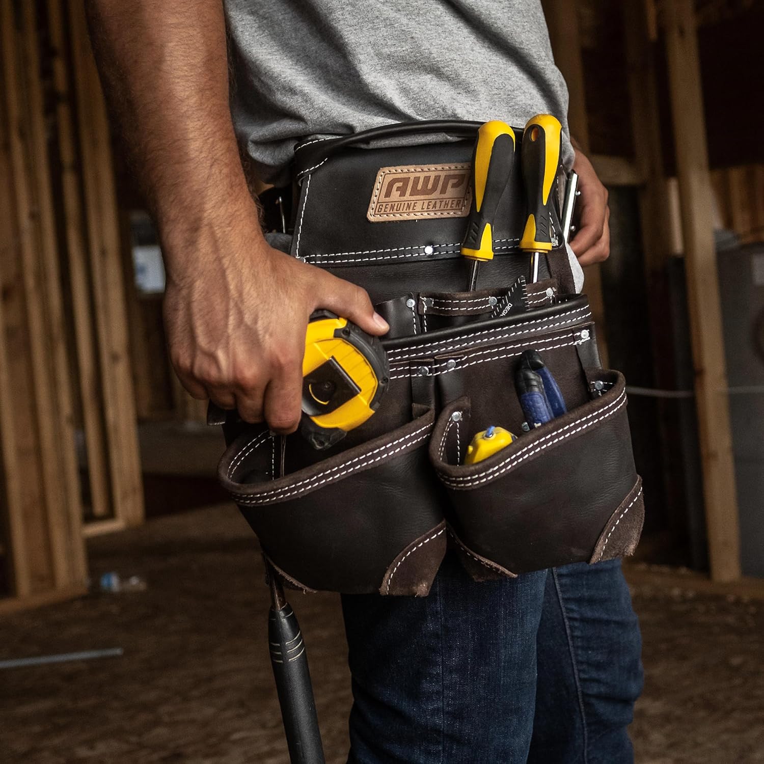 AWP Premium Durable Tool Belt Rig Organizer for Professionals 7 AWP Premium Durable Tool Belt Rig Organizer for Professionals - Image 7