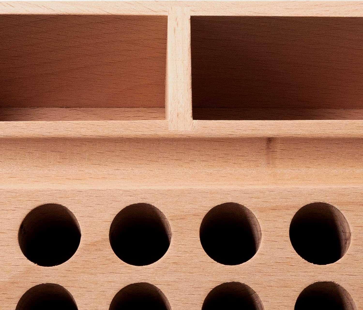 Leather Craft Tool Organizer 98 Holes Wood Storage Rack 10.5" 3 Leather Craft Tool Organizer 98 Holes Wood Storage Rack 10.5" - Image 3