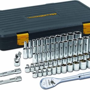 GEARWRENCH56 Pc. 3/8" Drive 6 Pt. 120XP Mechanics Tool Set, Standard & Deep, SAE/Metric - 80550P