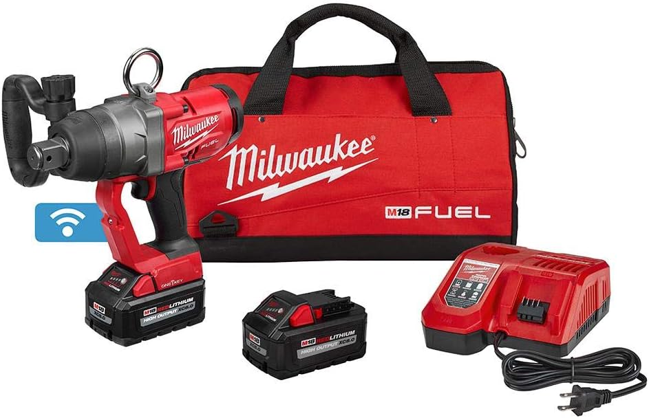 Milwaukee M18 FUEL 1" High Torque Impact Wrench Kit 8.0Ah Battery 1 Milwaukee 2867-22 M18 Fuel 1" High Torque Impact Wrench (8.0ah) Kit 2867-22