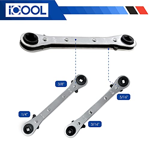 ICOOL Brake Line Flaring Tool Kit with Ratchet Wrench Tubing Cutter 5 ICOOL Brake Line Flaring Tool Kit with Ratchet Wrench Tubing Cutter - Image 5